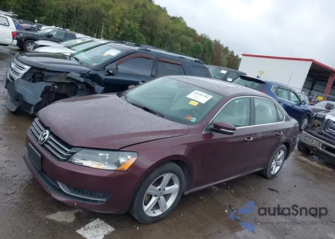 2013 Volkswagen Passat 2.5L Se from USA, damaged, VIN 1VWBP7A30DC082089